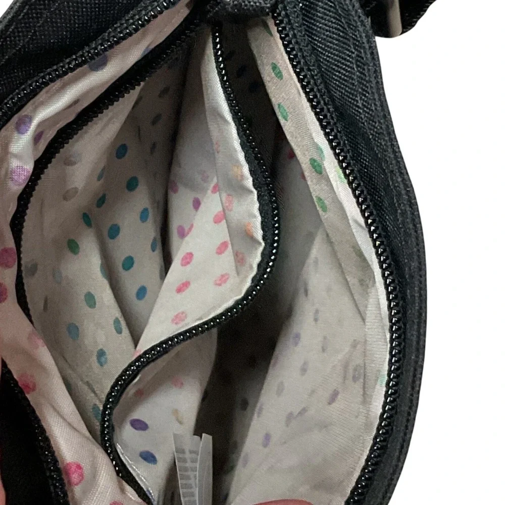 Dakine Women's Jive Crossbody Travel Hiking Shoulder Bag Black Ripstop One Size
